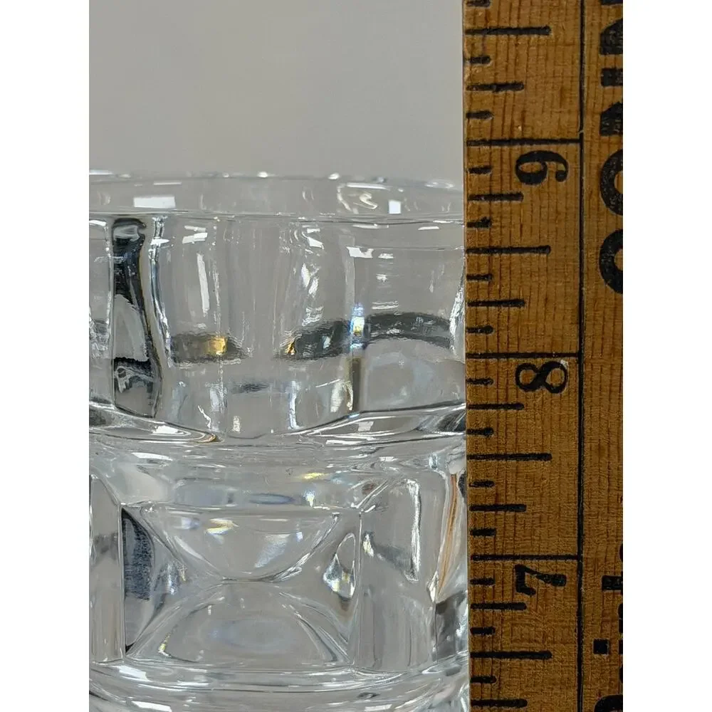 Vintage MCM Jacques-Georges Durand Luminarc Crystal Vase Cubist